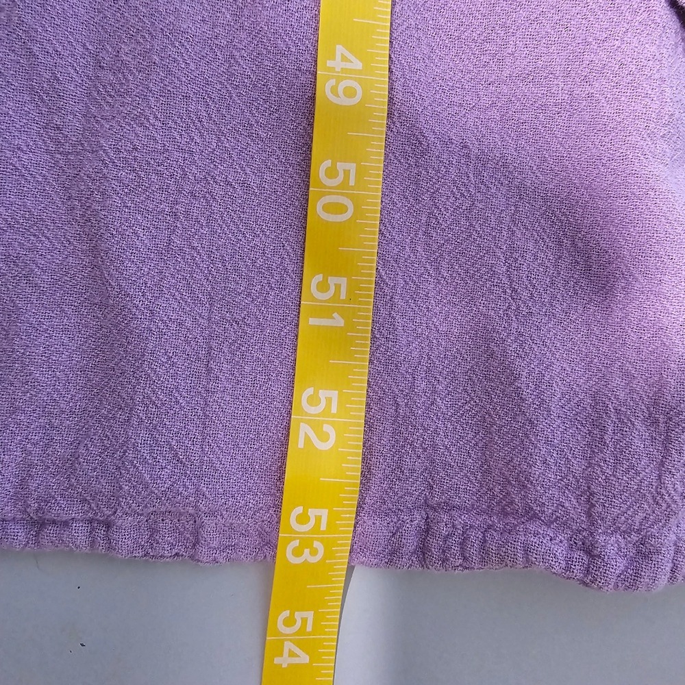 OH MY GAUZE! L/XL‎ Sleeveless Midi Dress Lavender Cotton Gauze Casual - Picture 7 of 8